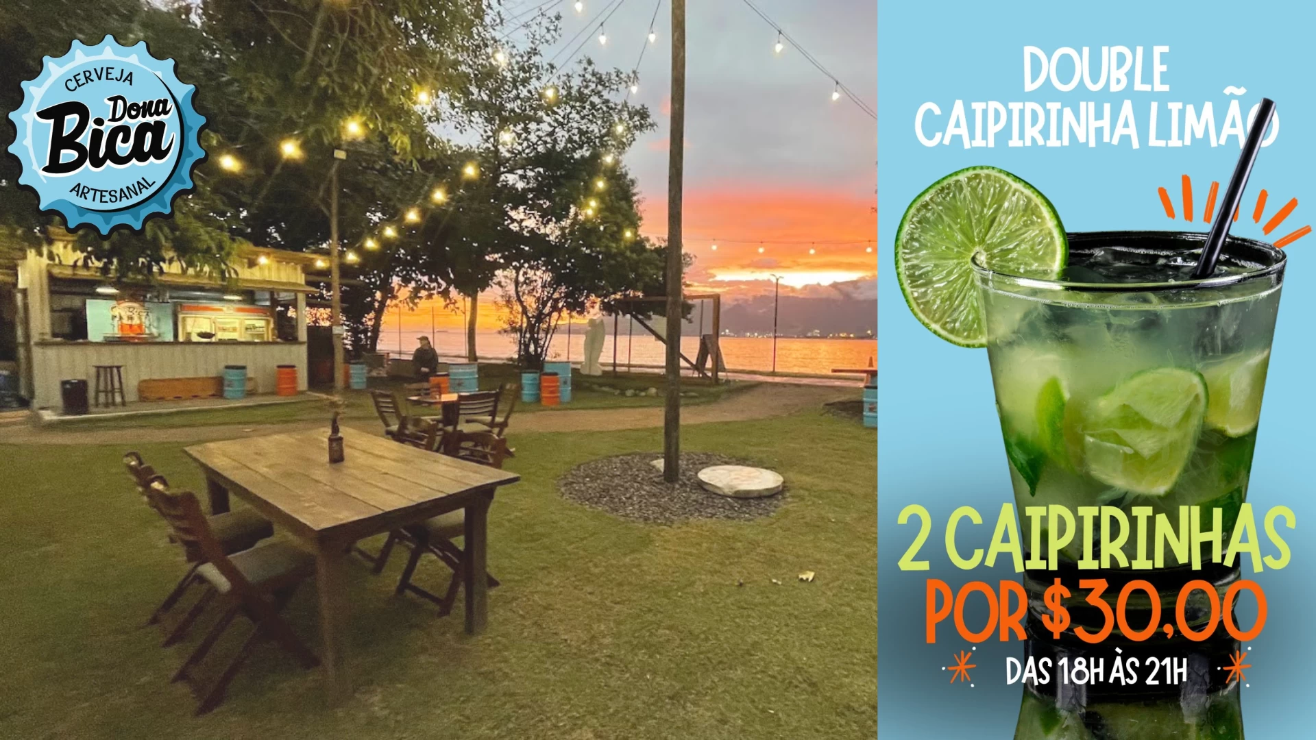 Double Caipirinha no Dona Bica