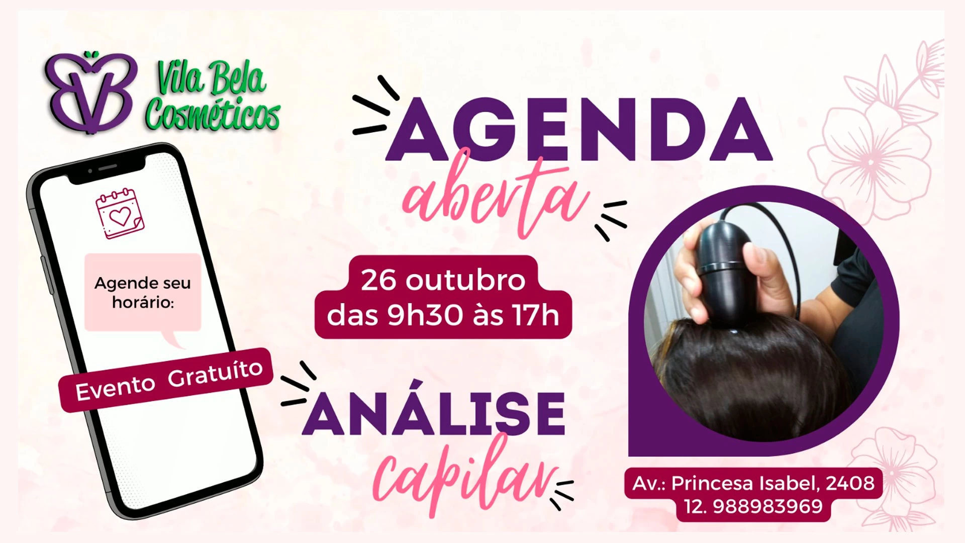 Análise Capilar na Vila Bela Cosméticos