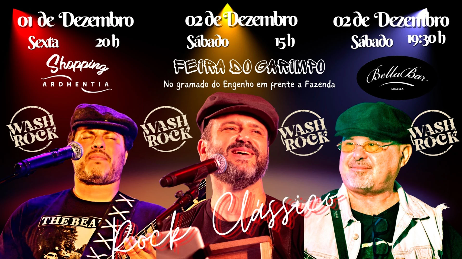 Wash Rock ao vivo!