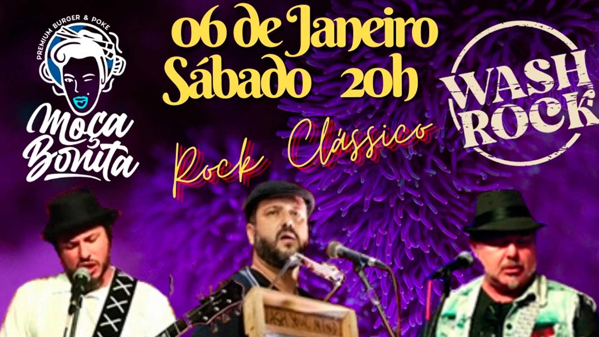 Wash Rock ao vivo!