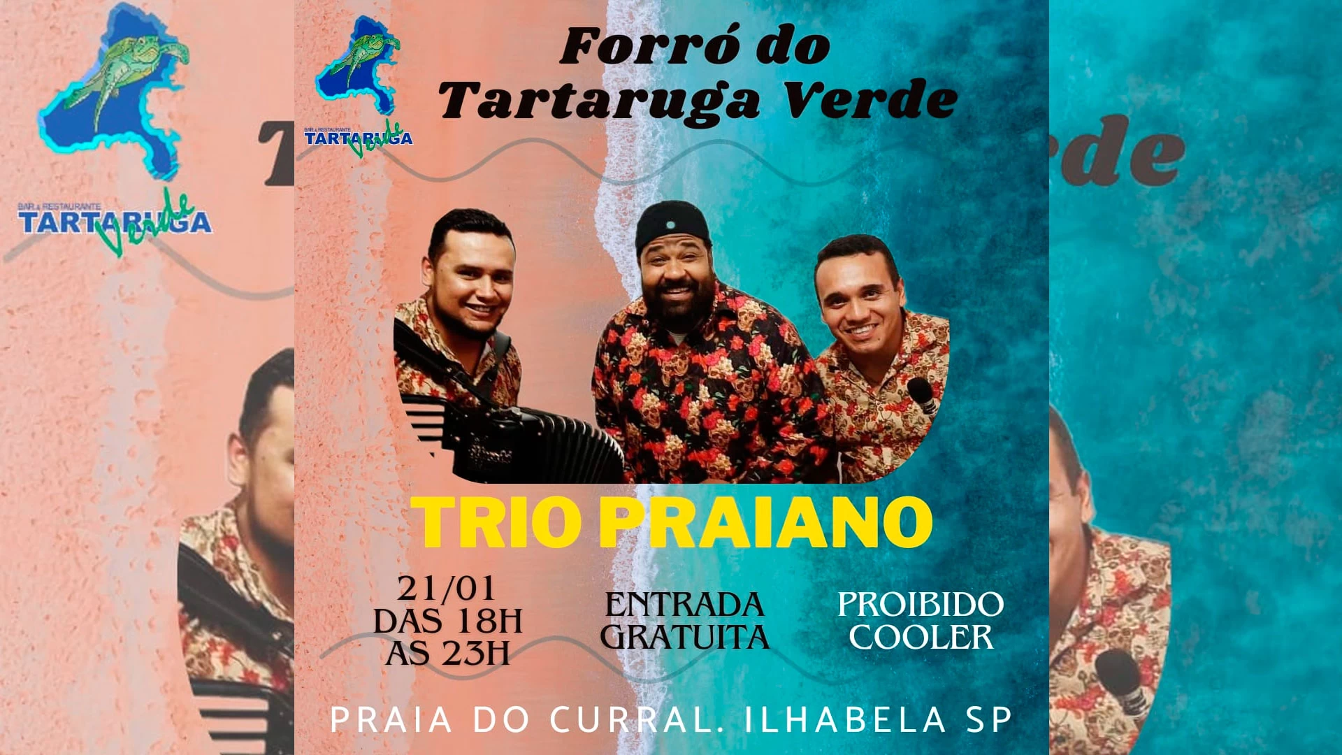 Trio Praiano no Tartaruga Verde!