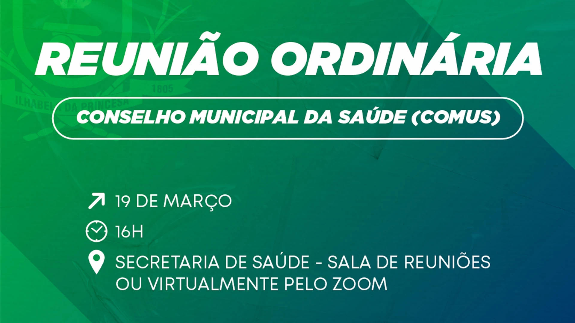 Reunião do Conselho Municipal de Saúde