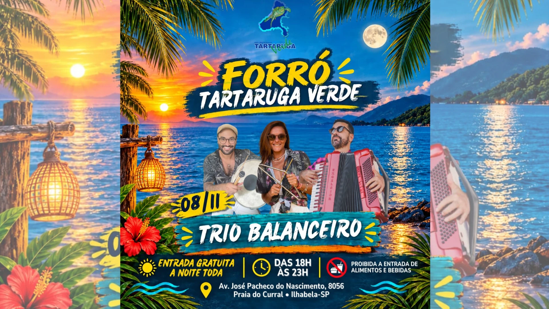 Trio Balanceiro no Tartaruga Verde
