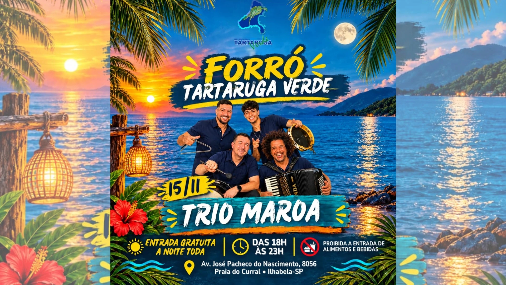 Trio Maroá no Tartaruga Verde