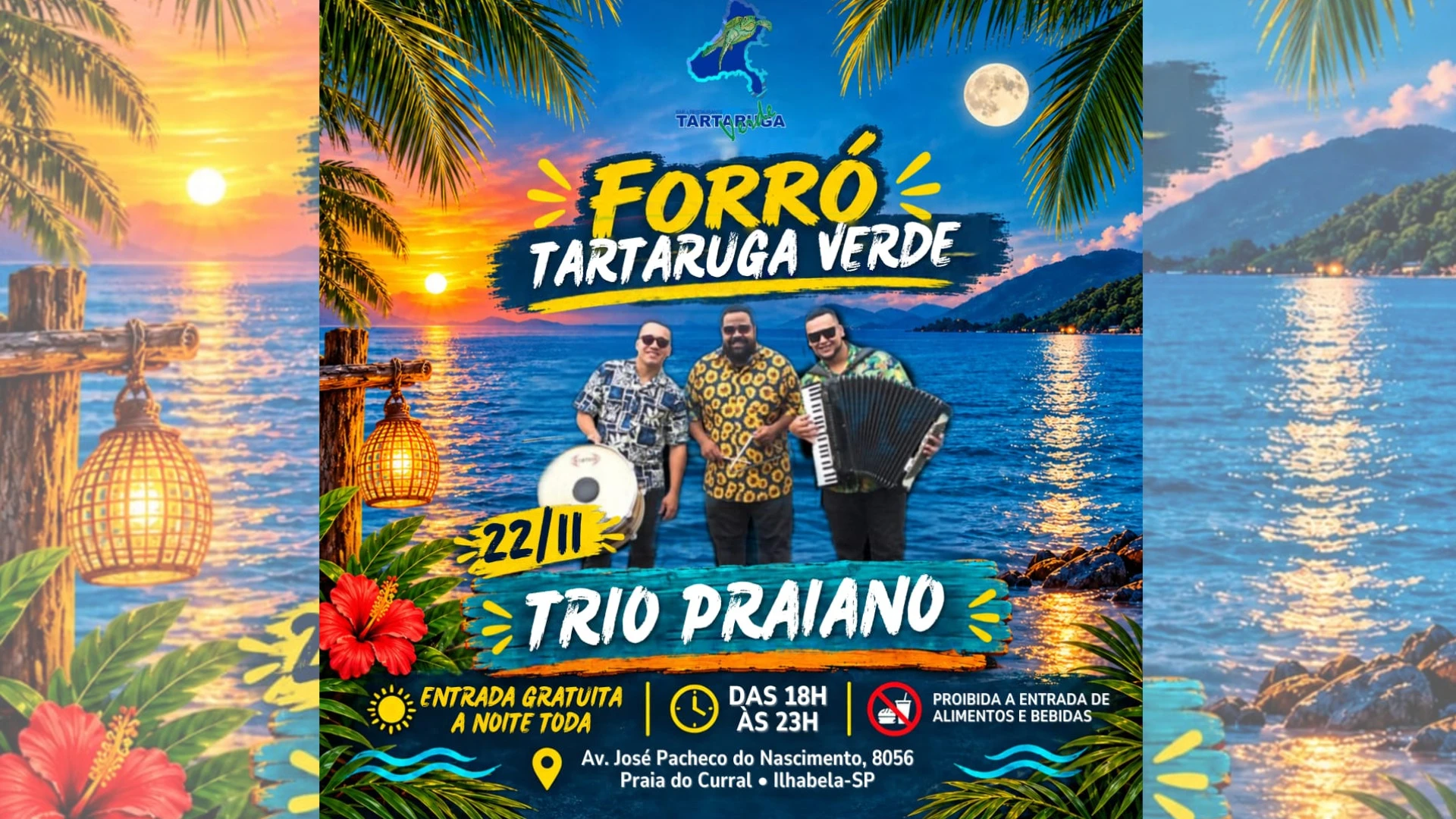 Trio Praiano no Tartaruga Verde