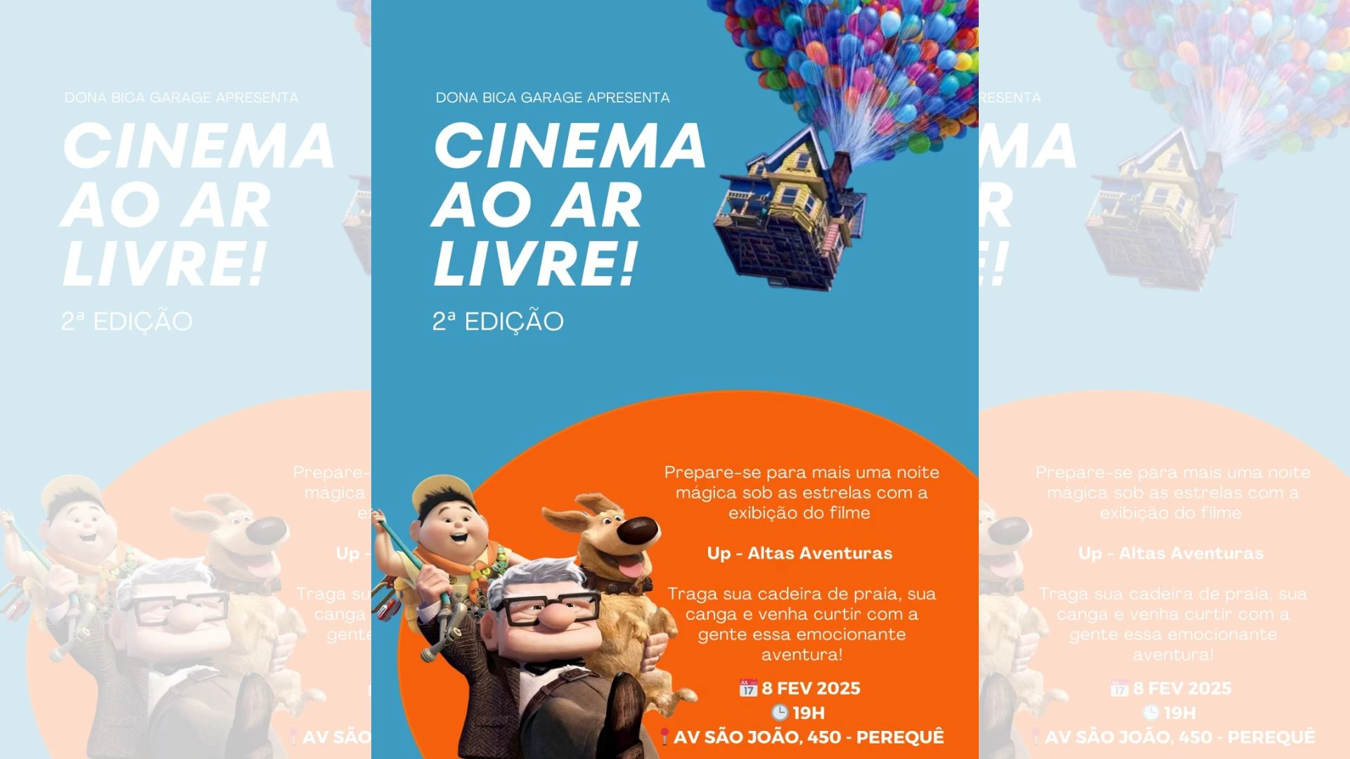 Cinema ao Ar Livre. Up- Altas Aventuras