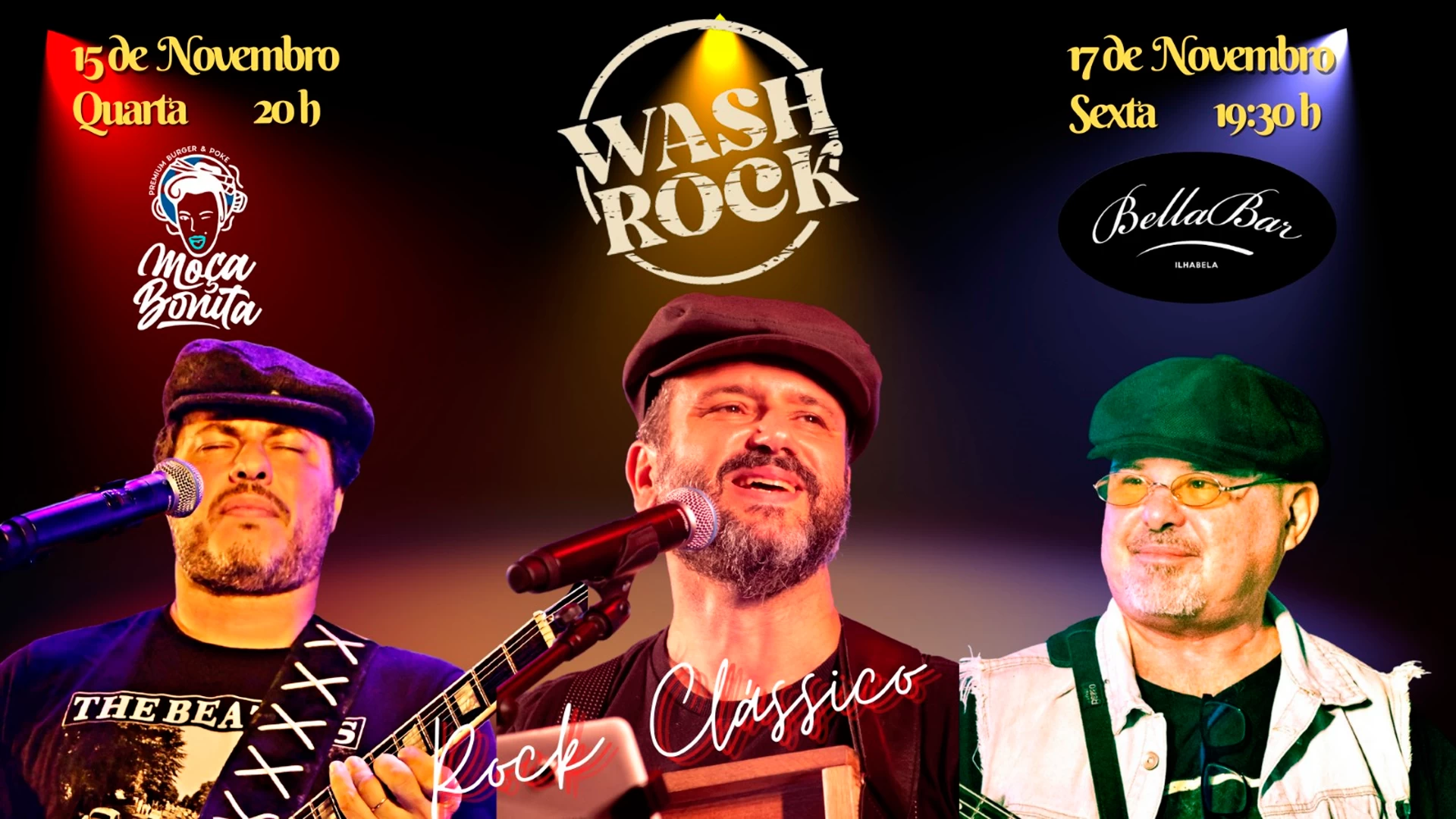 Wash Rock ao vivo!