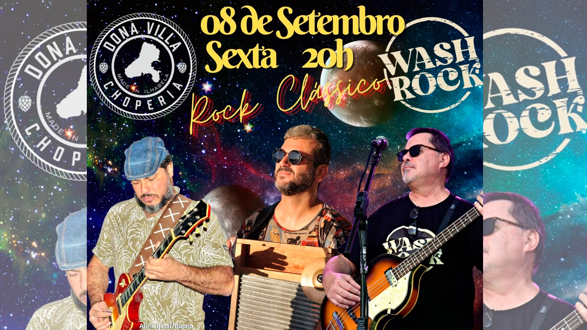 Wash Rock ao vivo!