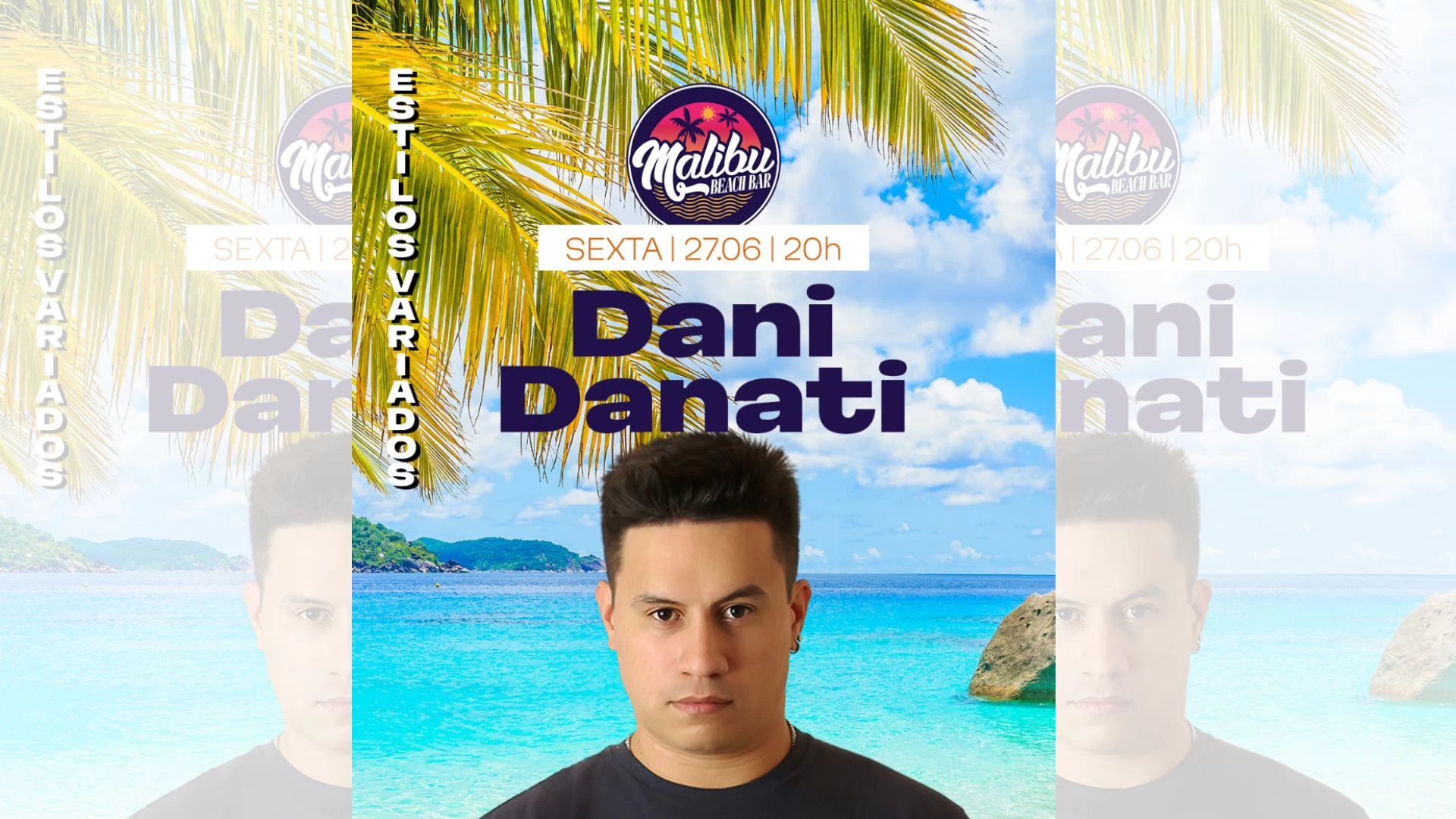 Dani Danati no Malibu Beach Bar