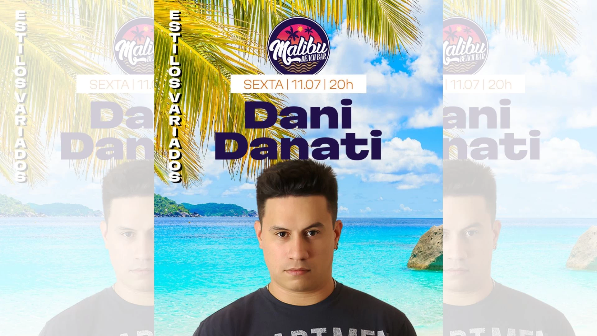 Dani Danati no Malibu Beach Bar