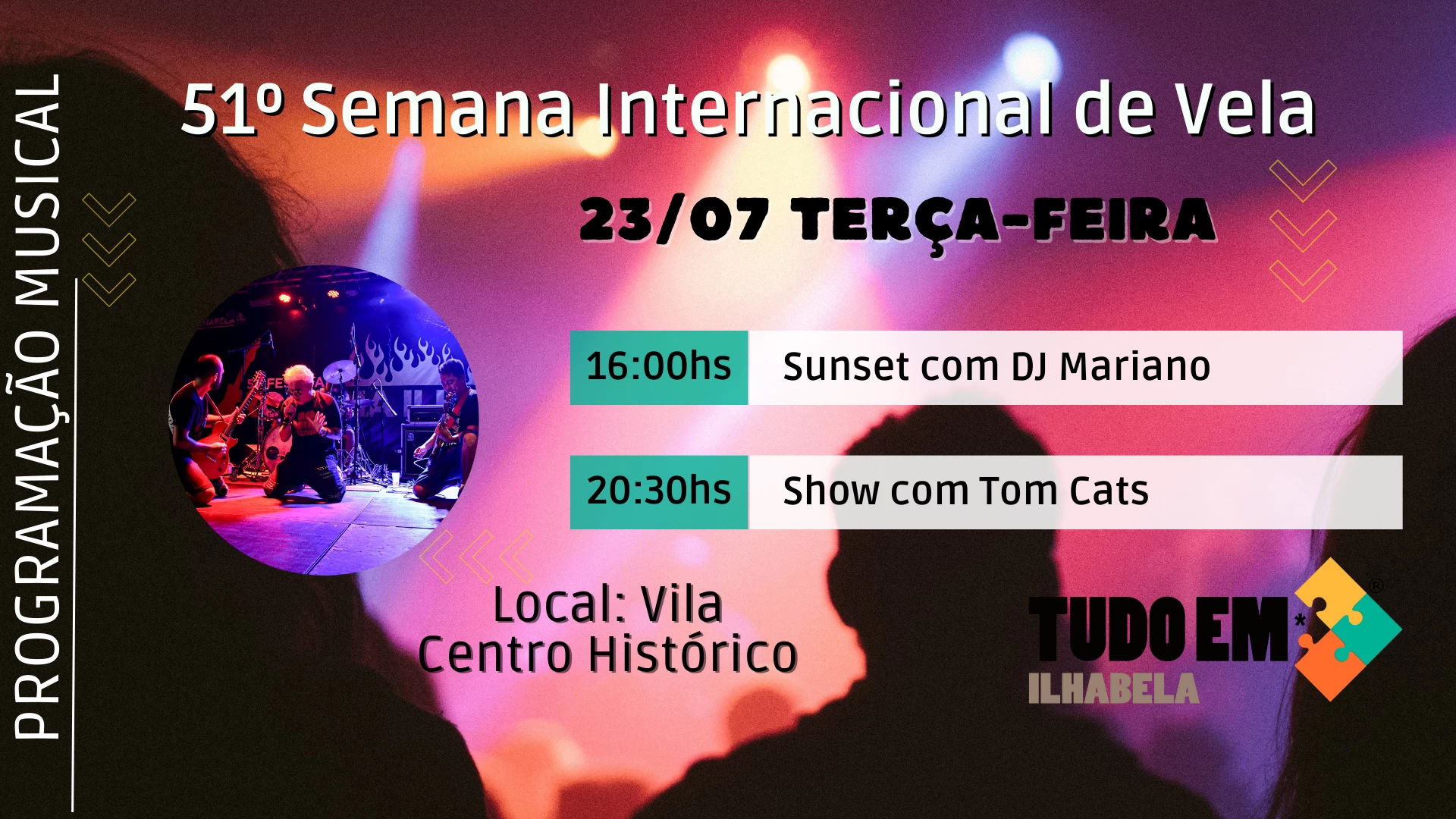 Programação Musical Semana de Vela