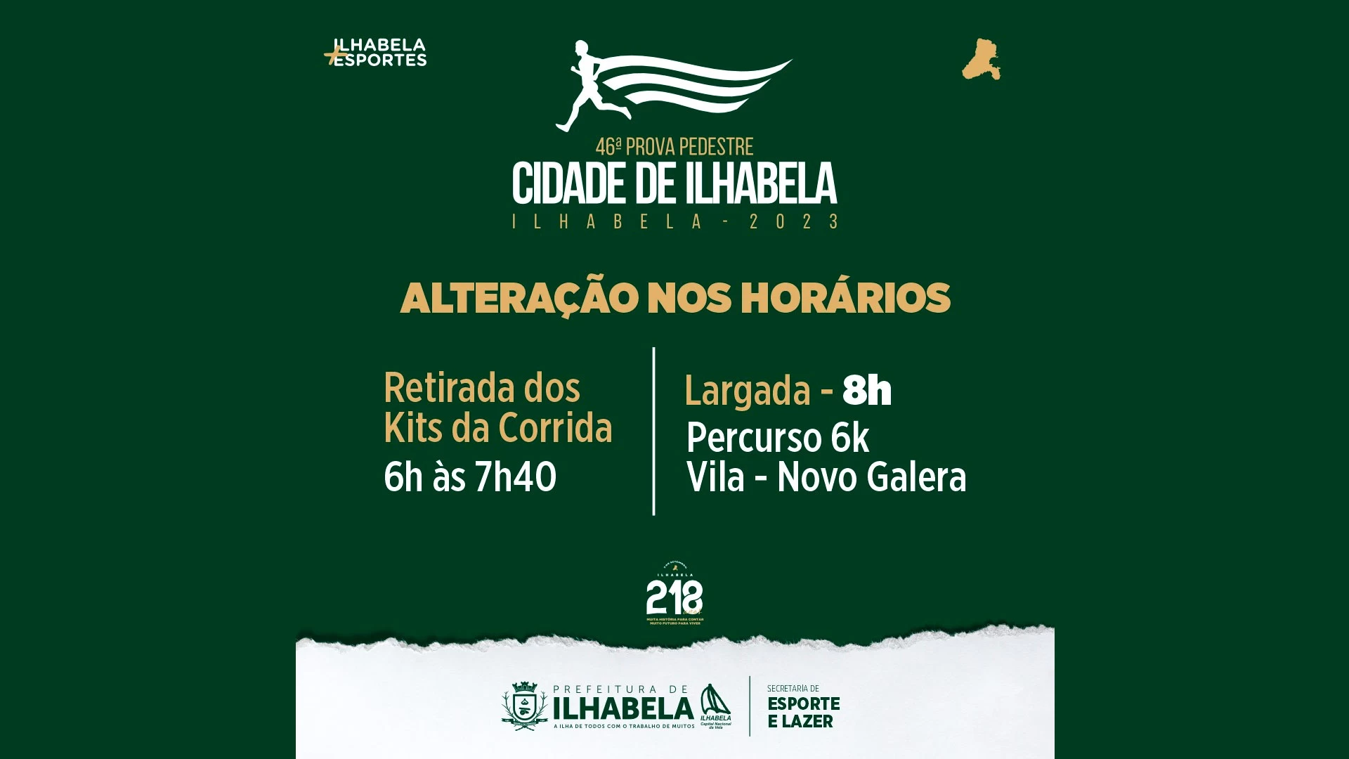 46ª Prova Pedestre Cidade de Ilhabela