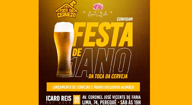 Comemoração de 1 ano da Toca da Cerveja