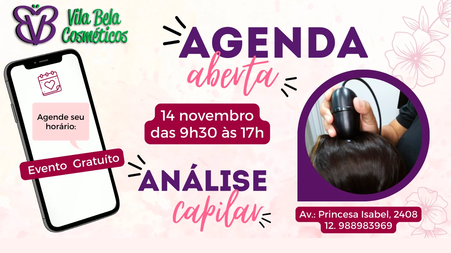 Análise Capilar na Vila Bela Cosméticos
