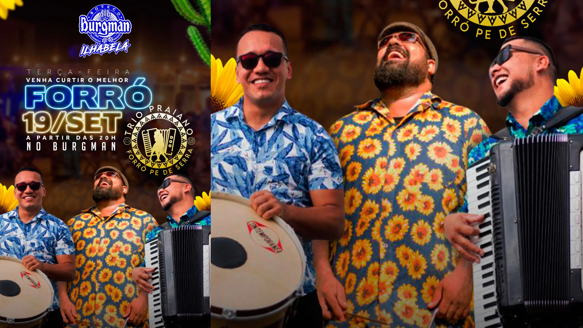 Trio Praiano no Burgman