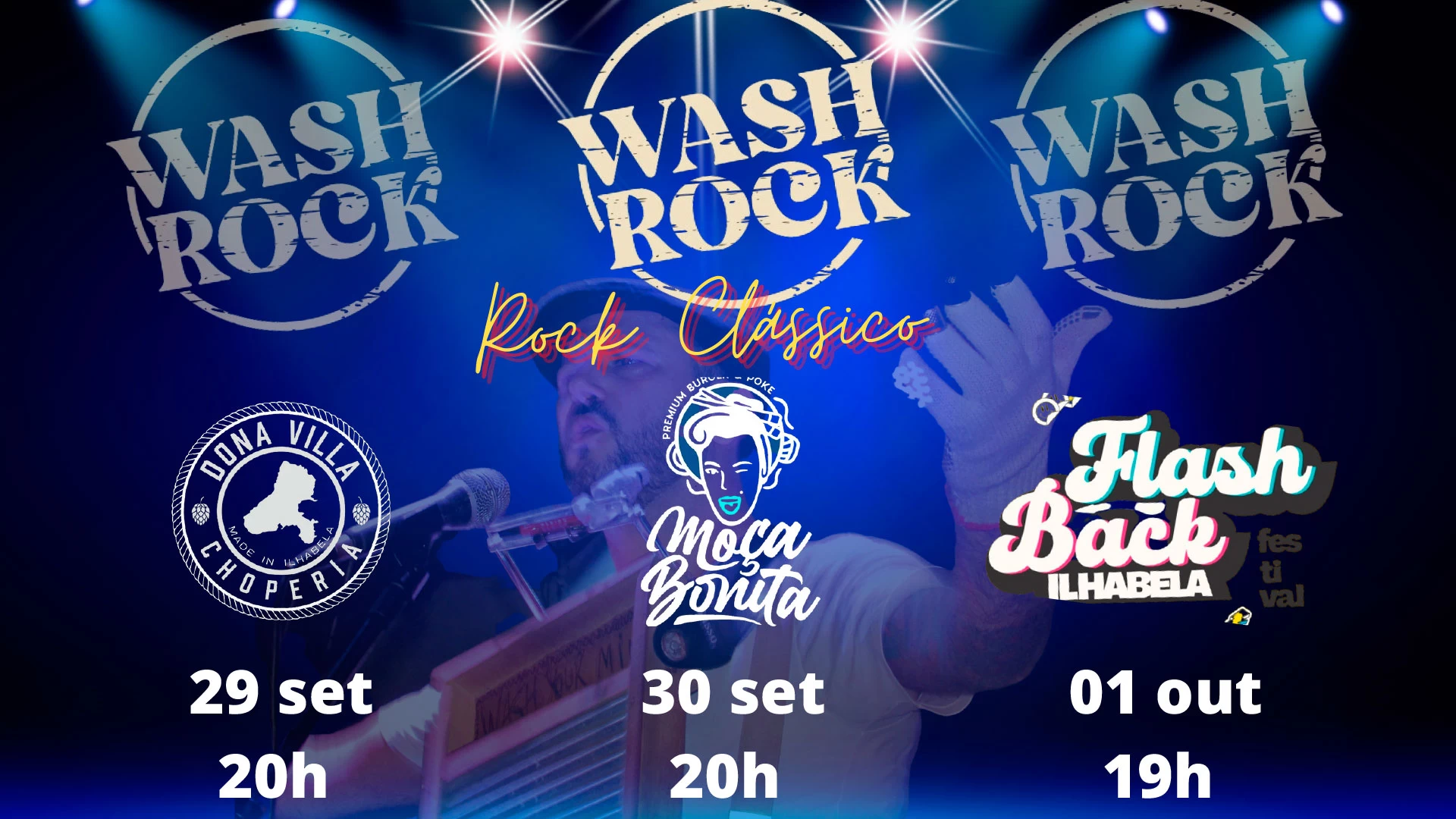 Wash Rock ao vivo!