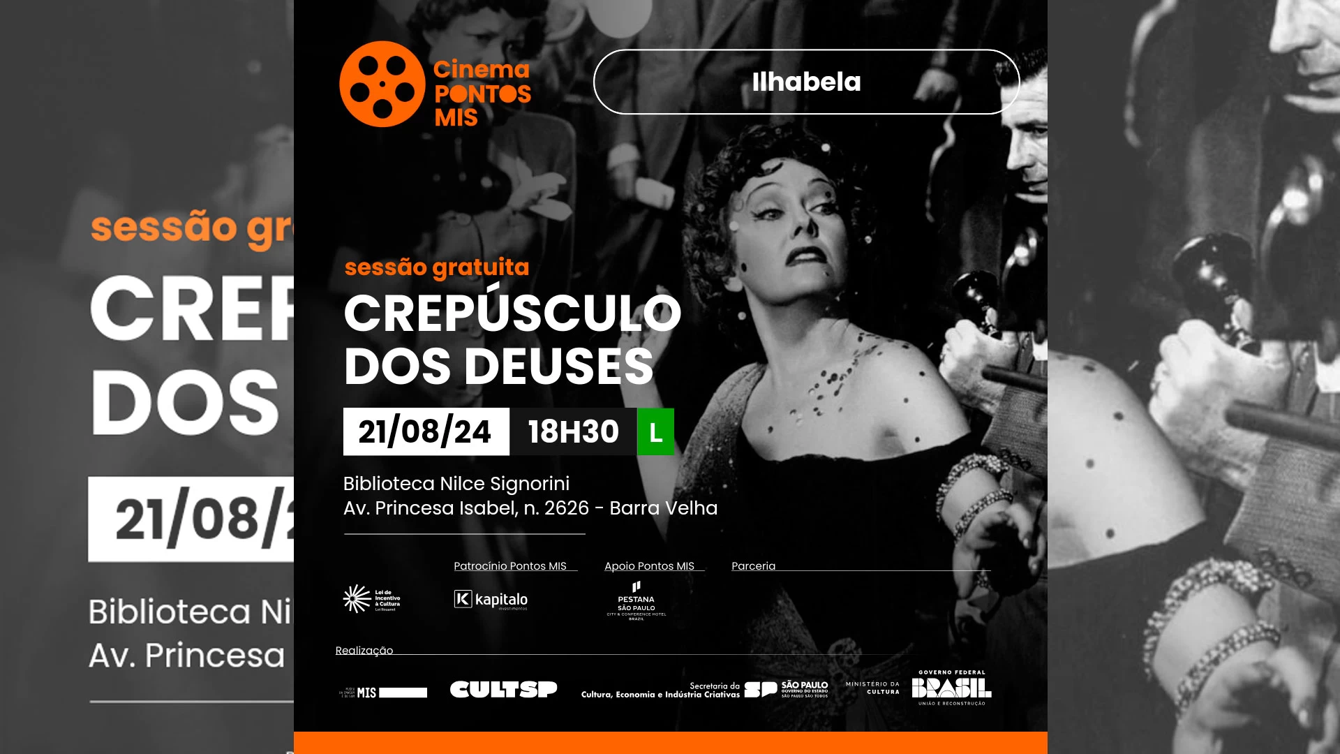 Cinema Ponto Mis: Crepúsculo dos Deuses