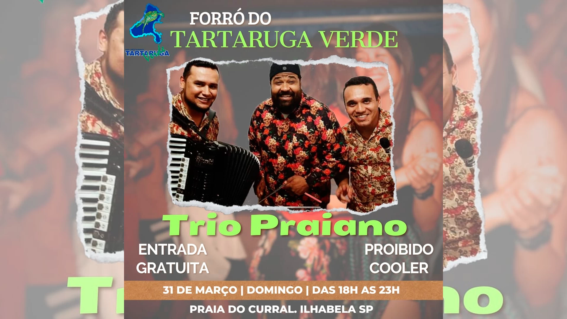 Trio Praiano no Tartaruga Verde!