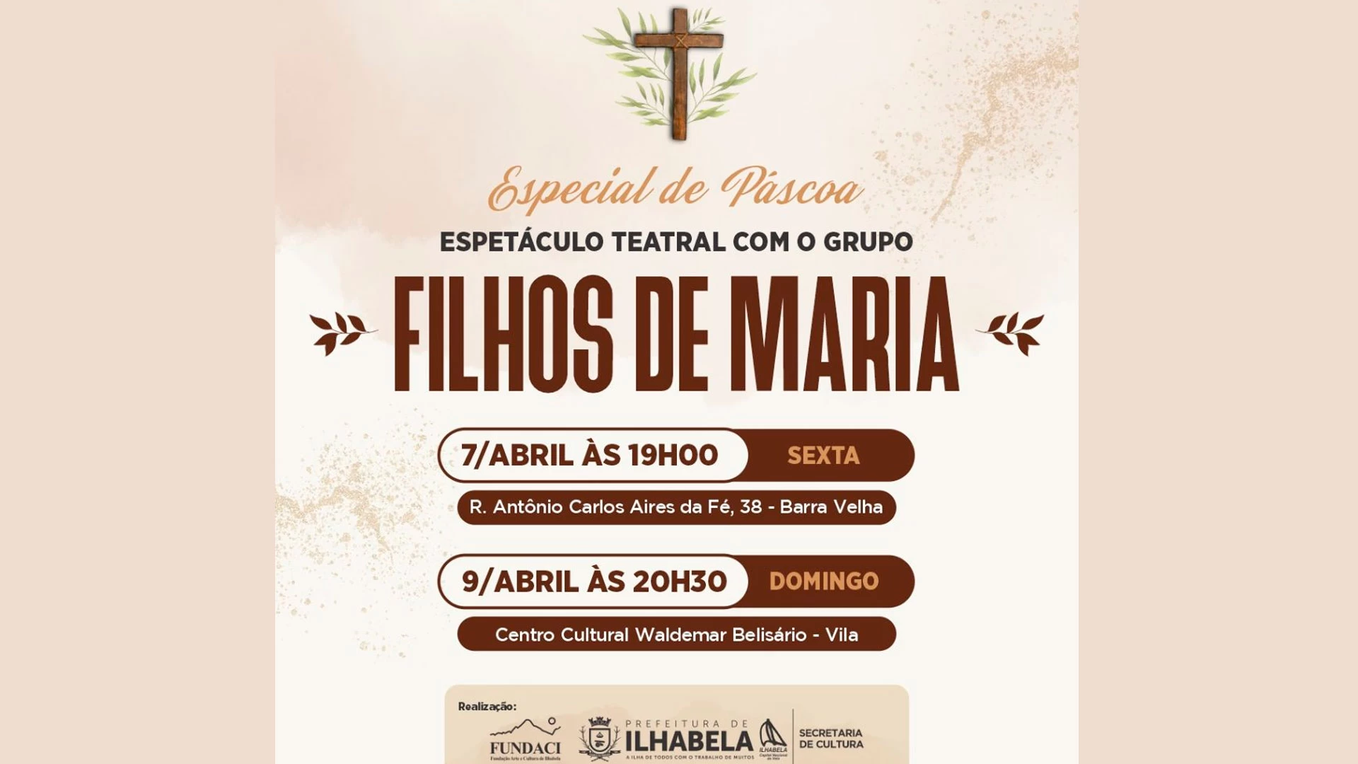Espetáculo Teatral “Especial de Páscoa” 
