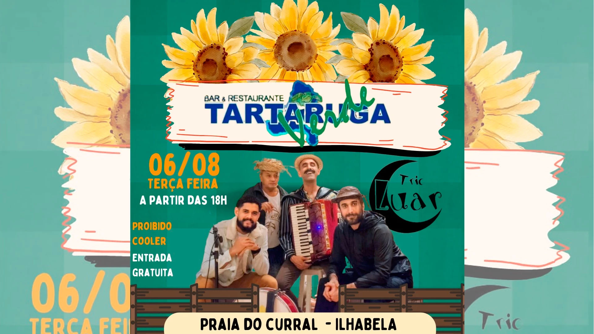 Trio Luar no Tartaruga Verde