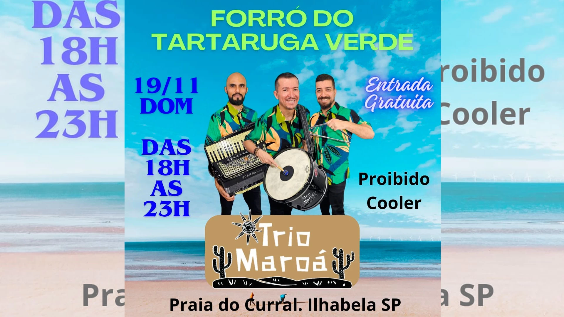 Trio Maroá no Tartaruga Verde!