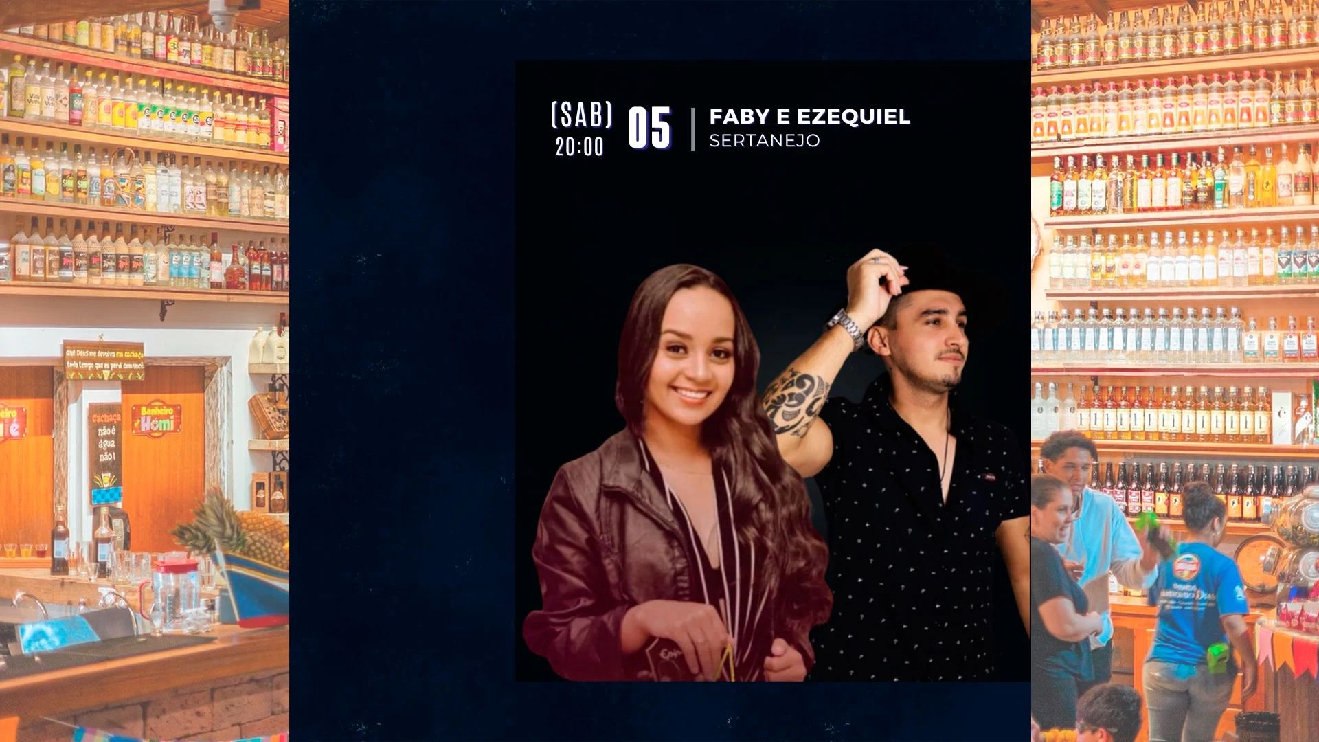 Faby e Ezequiel no Antônio Dias