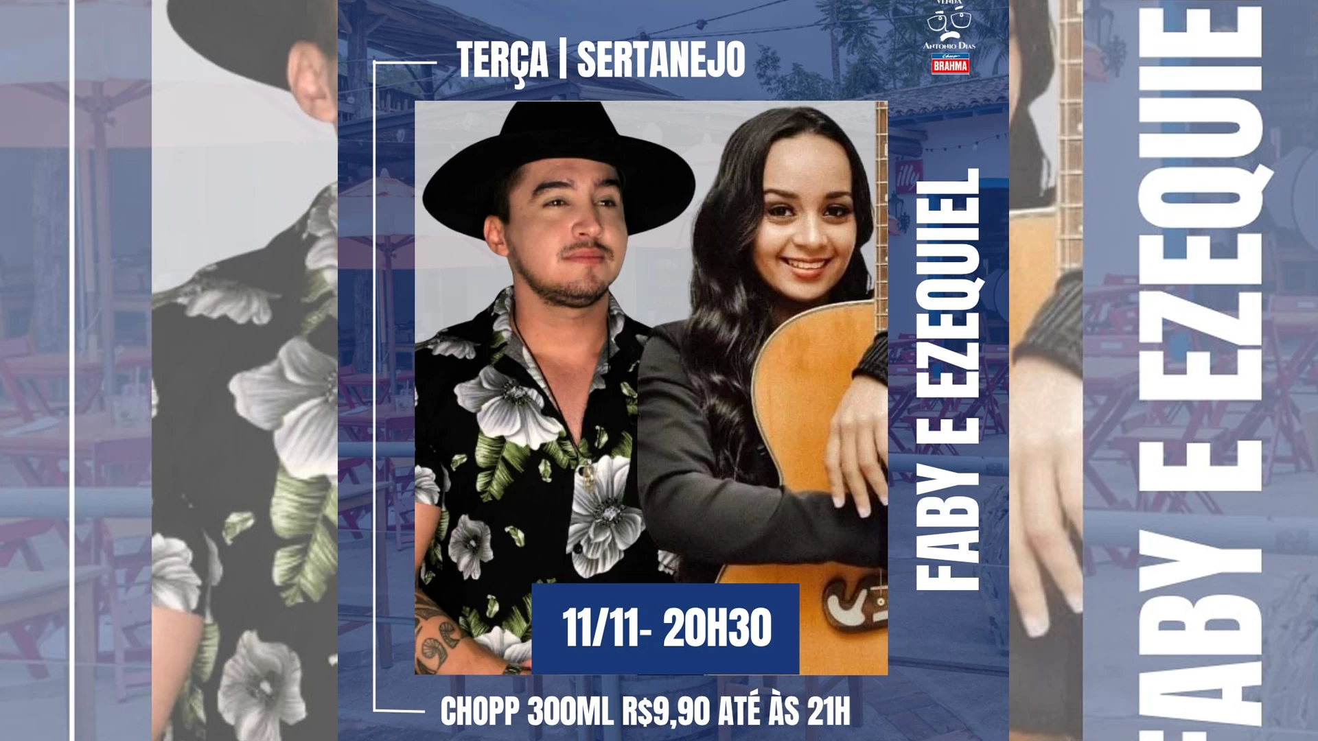 Faby e Ezequiel no Antônio Dias