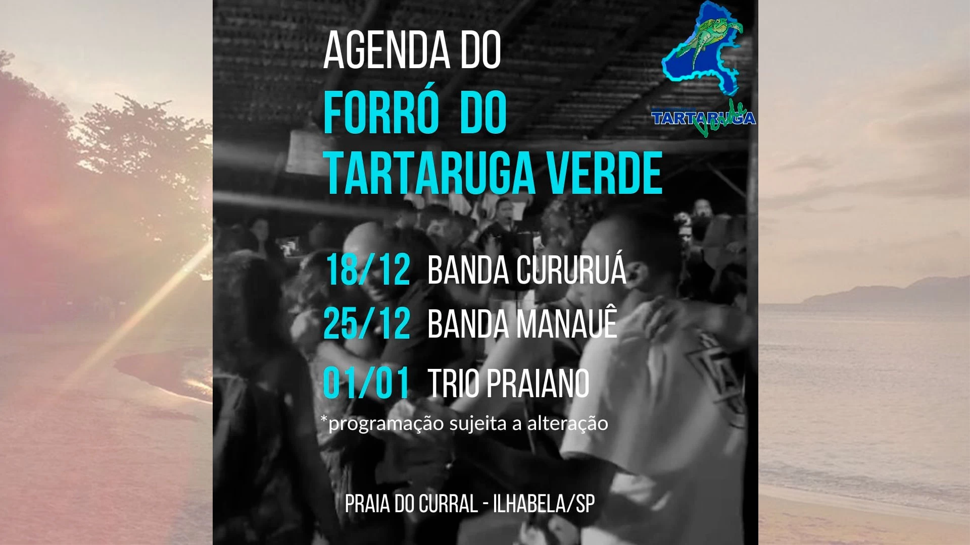 Trio Praiano no Tartaruga Verde