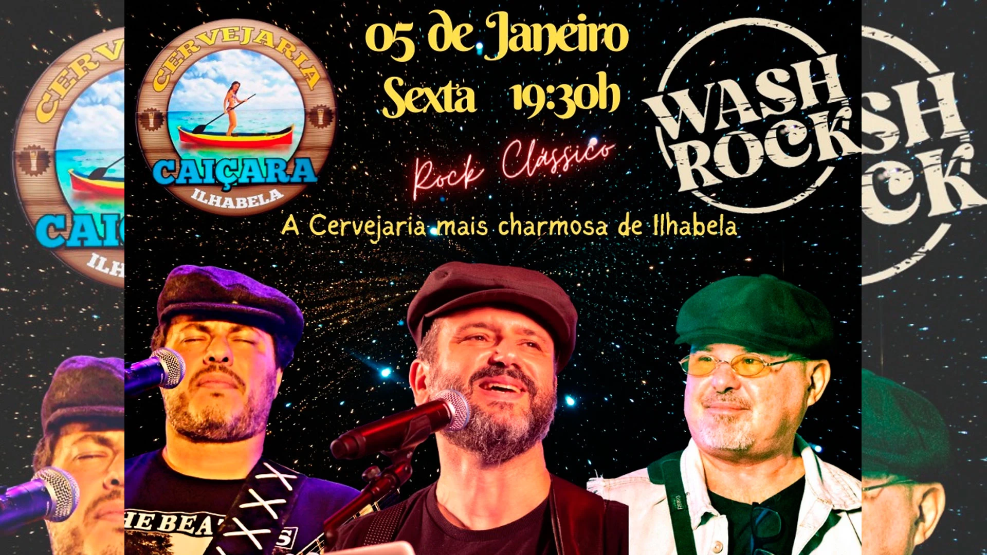 Wash Rock ao vivo!