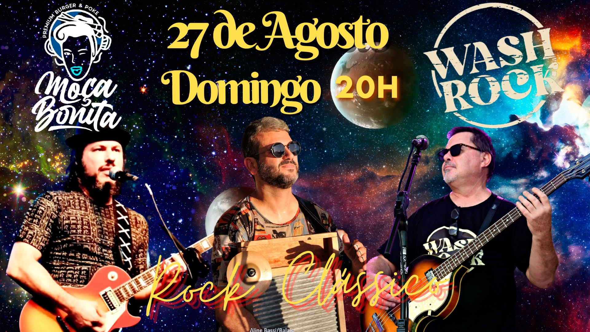 Wash Rock ao vivo!