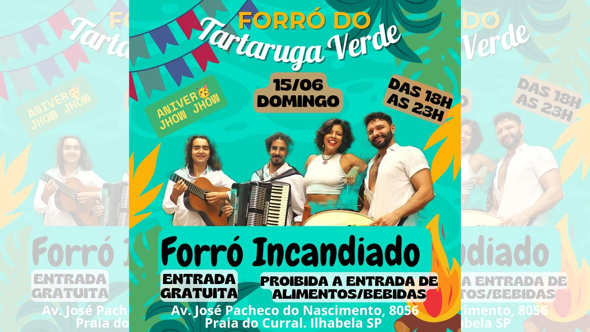 Forró Incandiado no Tartaruga Verde