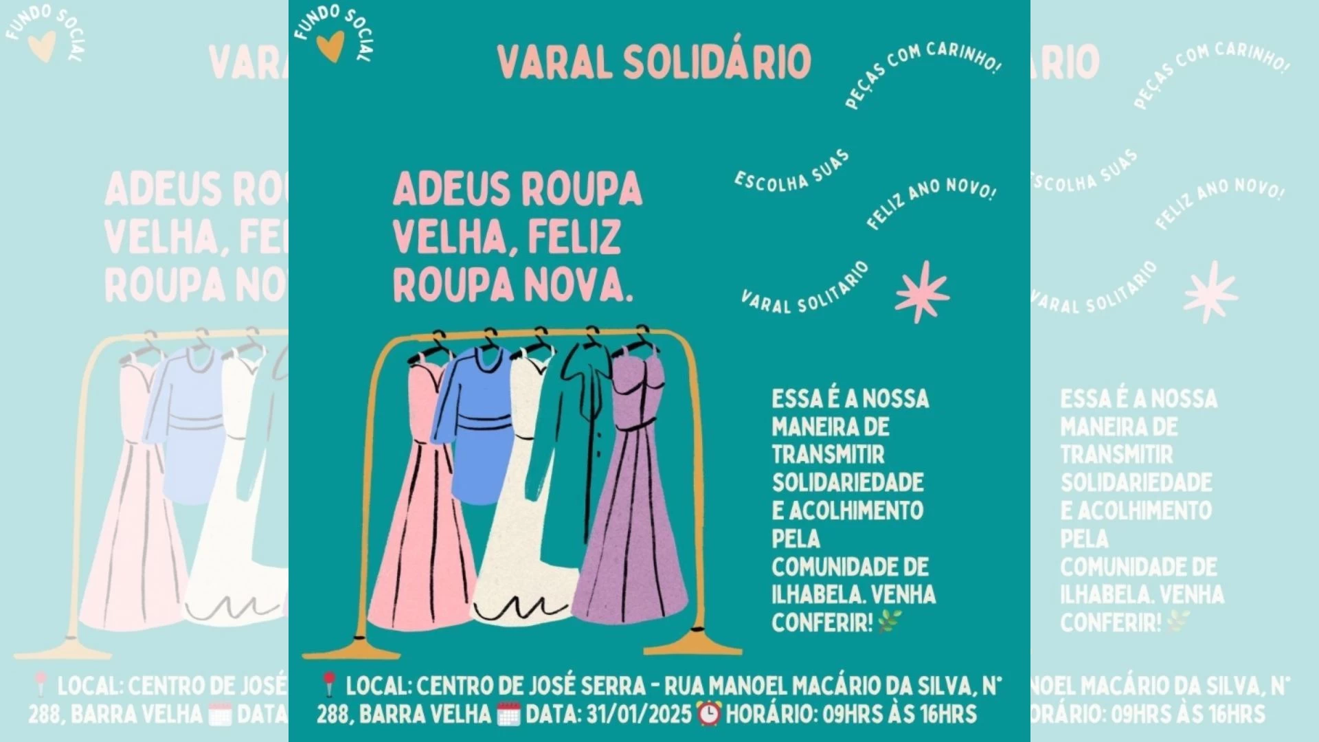 Fundo Social promove 1º Varal Solidário