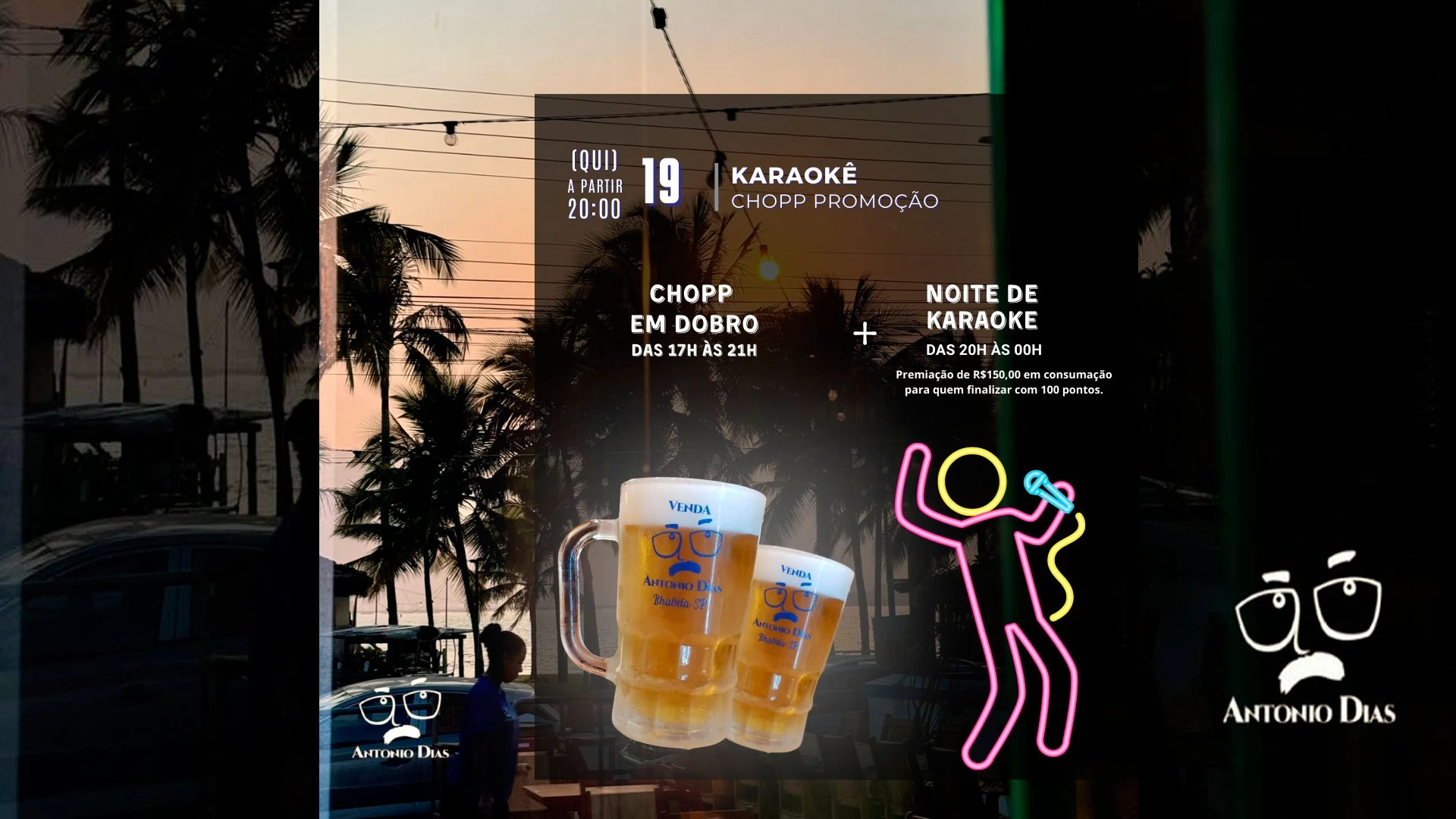 Noite de Karaokê no Antônio Dias