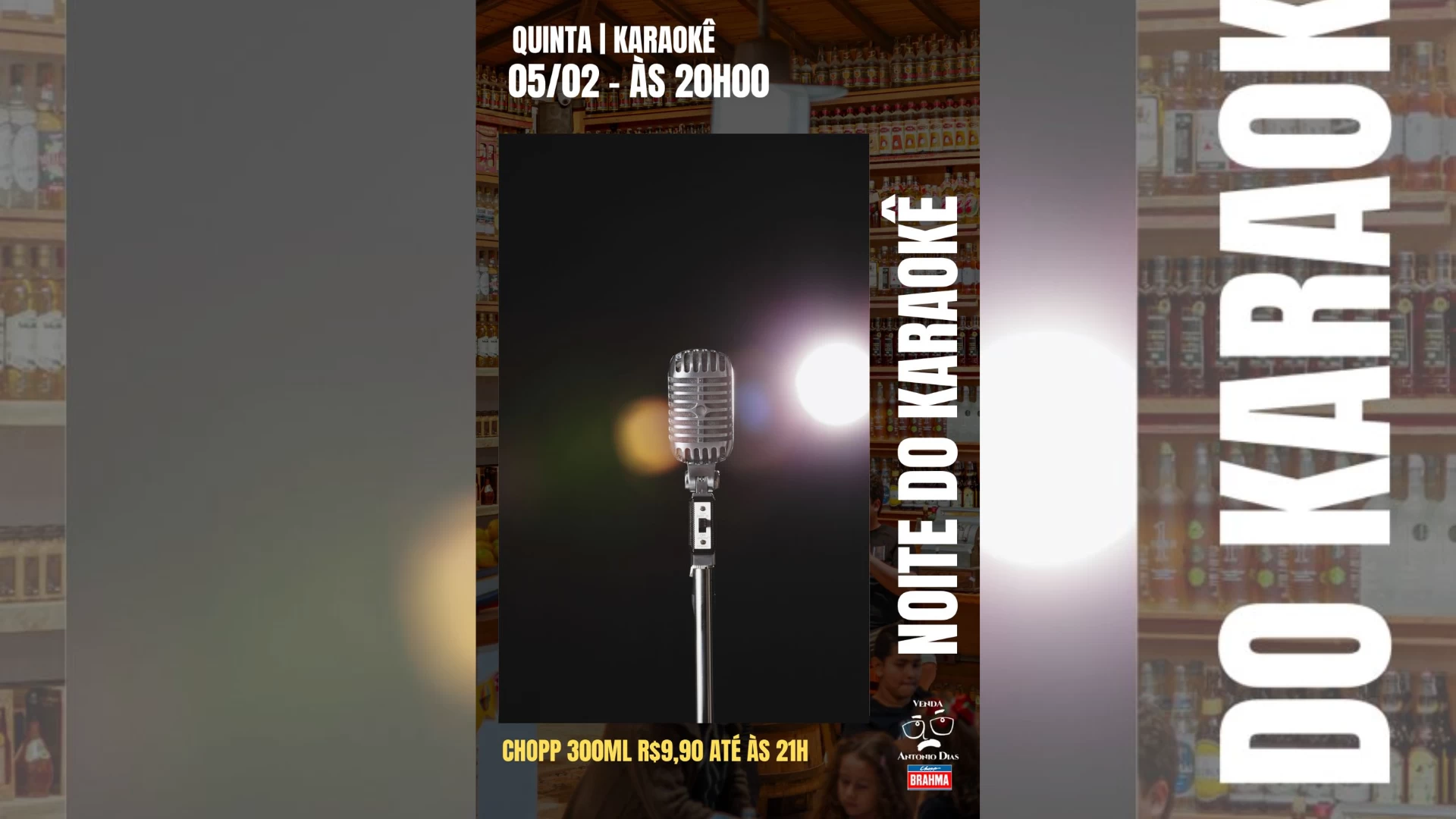 Noite do Karaokê no Antônio Dias