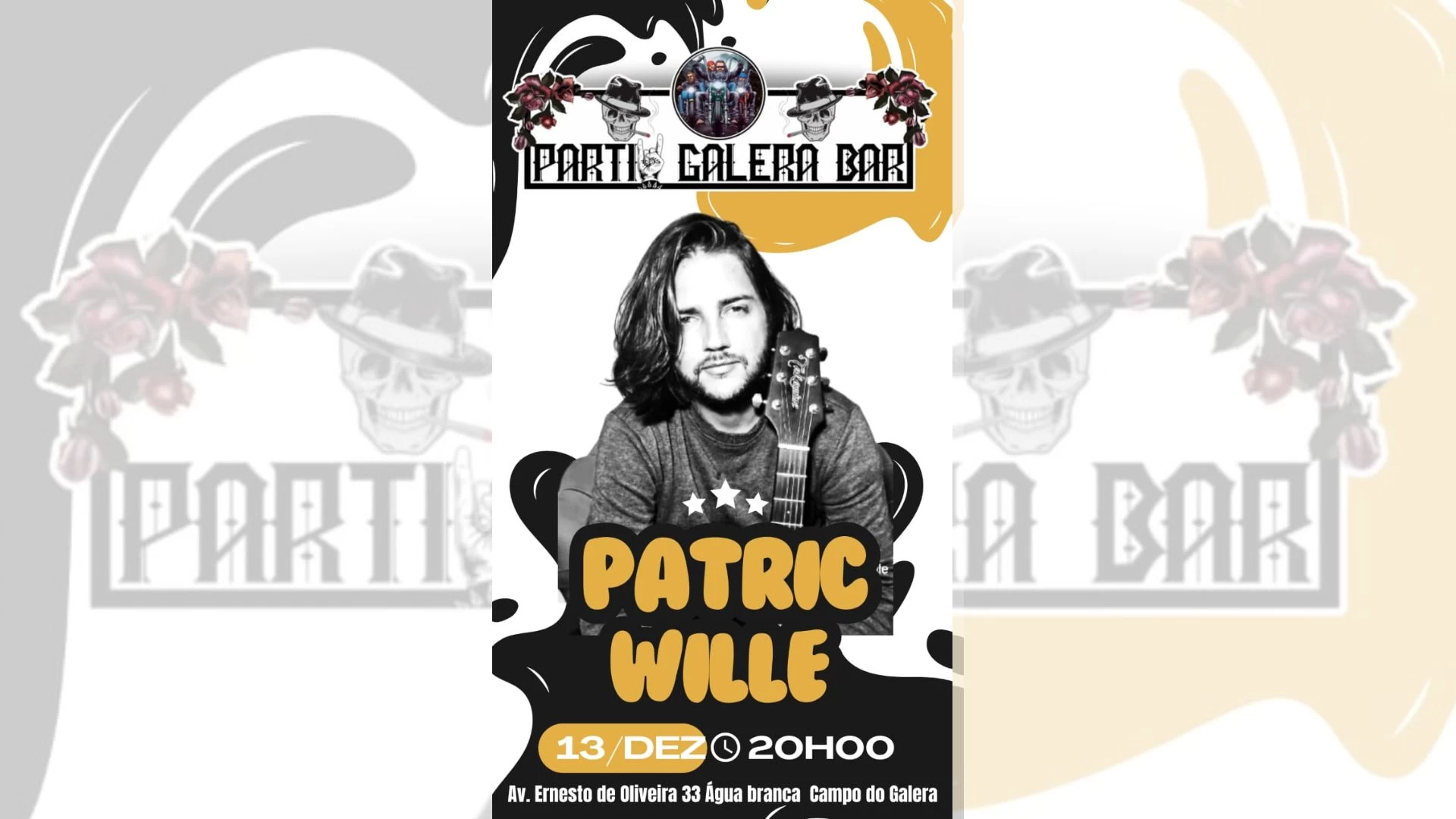 Patric Wille no Partiu galera Bar