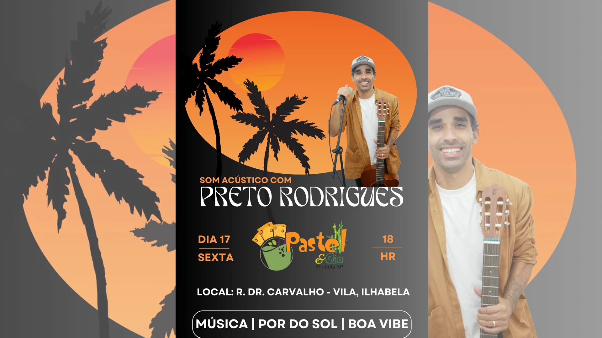 Preto Rodrigues no Pastel e Cia