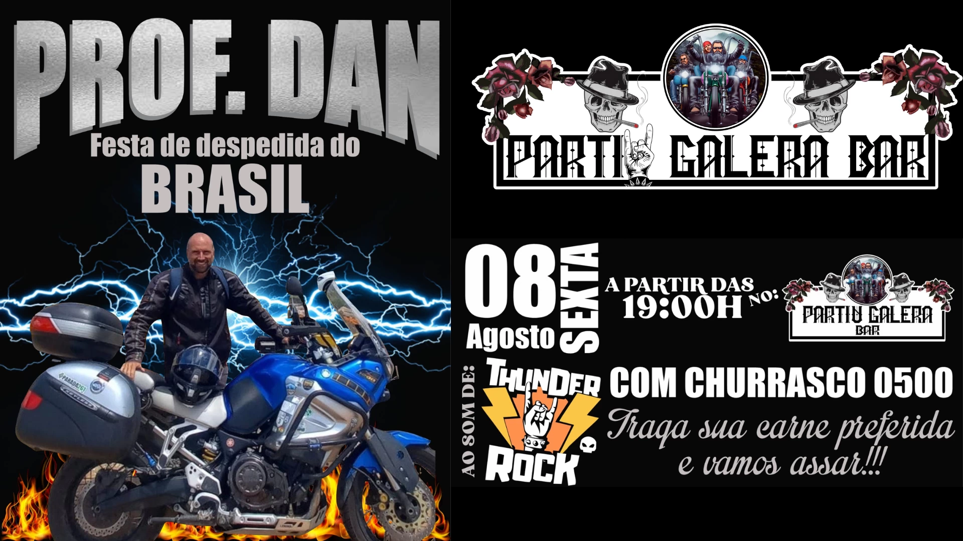 Prof.Dan - Festa de Despedida do Brasil