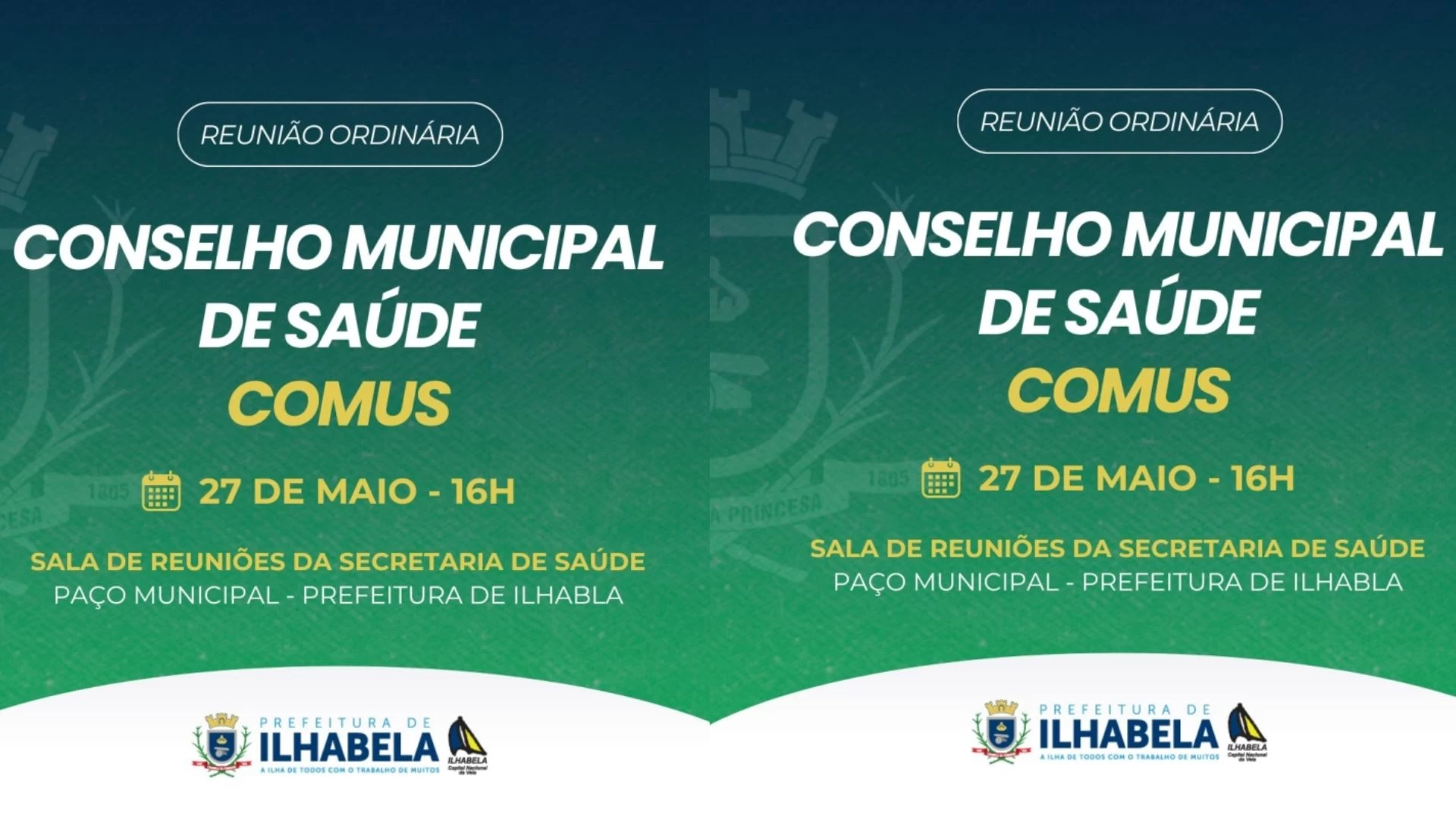 Reunião do COMUS terça (27)