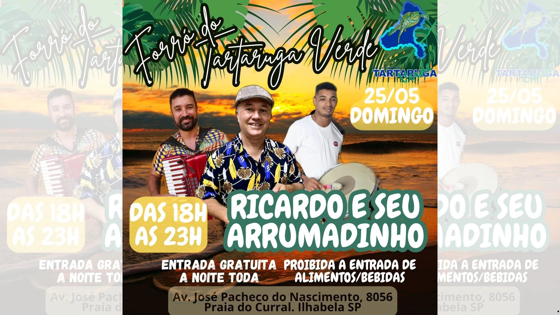 Ricardo e Arrumadinho no Tartaruga Verde