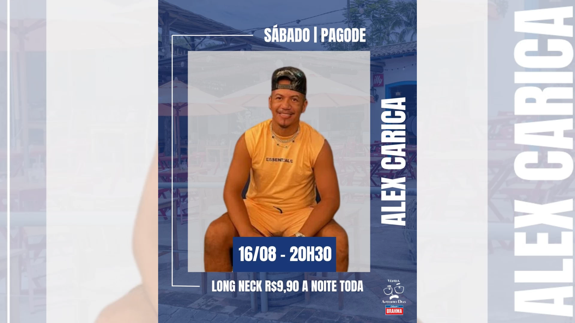 Sábado de Pagode as 20:30hs
