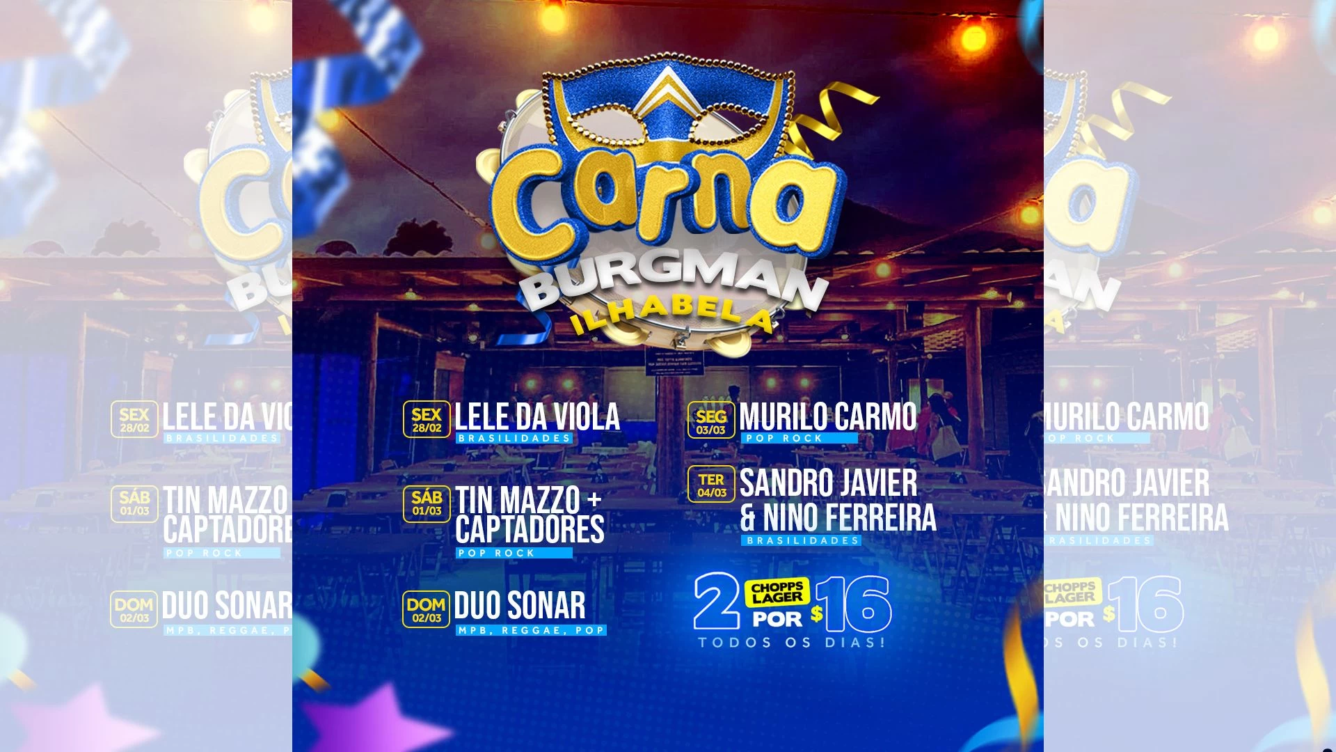 Sandro Javier e Nino no Carna Burgman