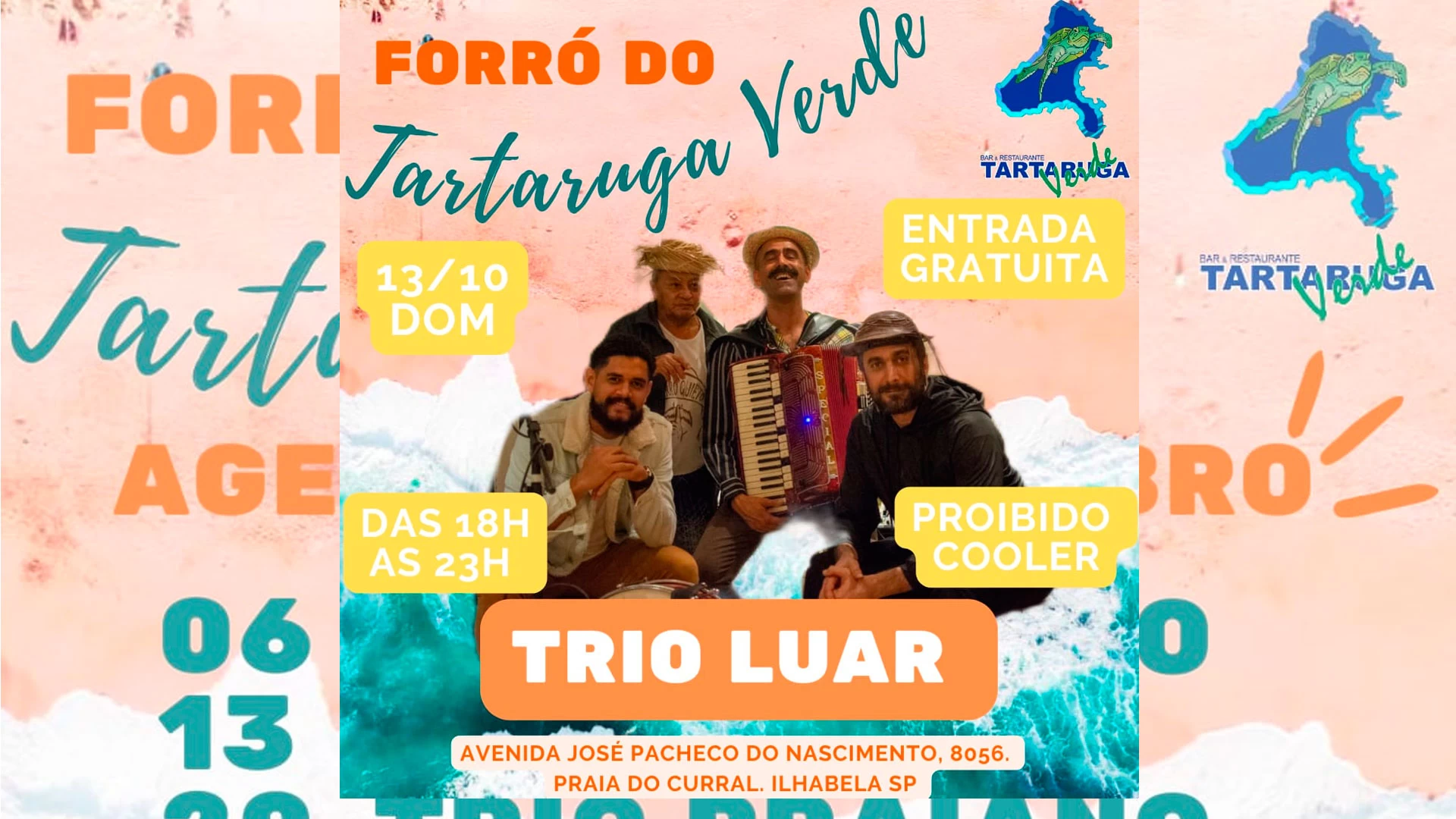 Trio Luar no Tartaruga Verde