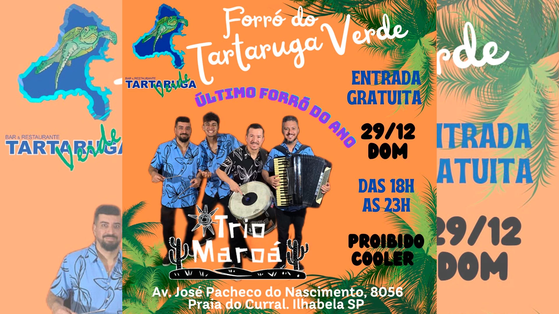 Trio Maroá no Tartaruga Verde