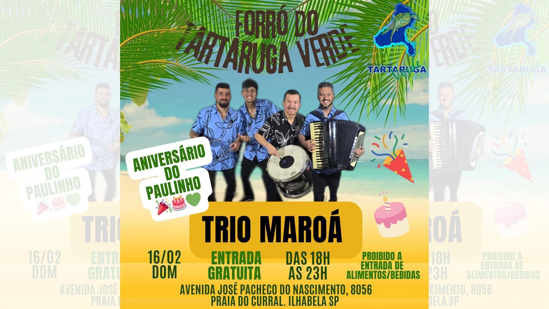 Trio Maroá no Tartaruga Verde
