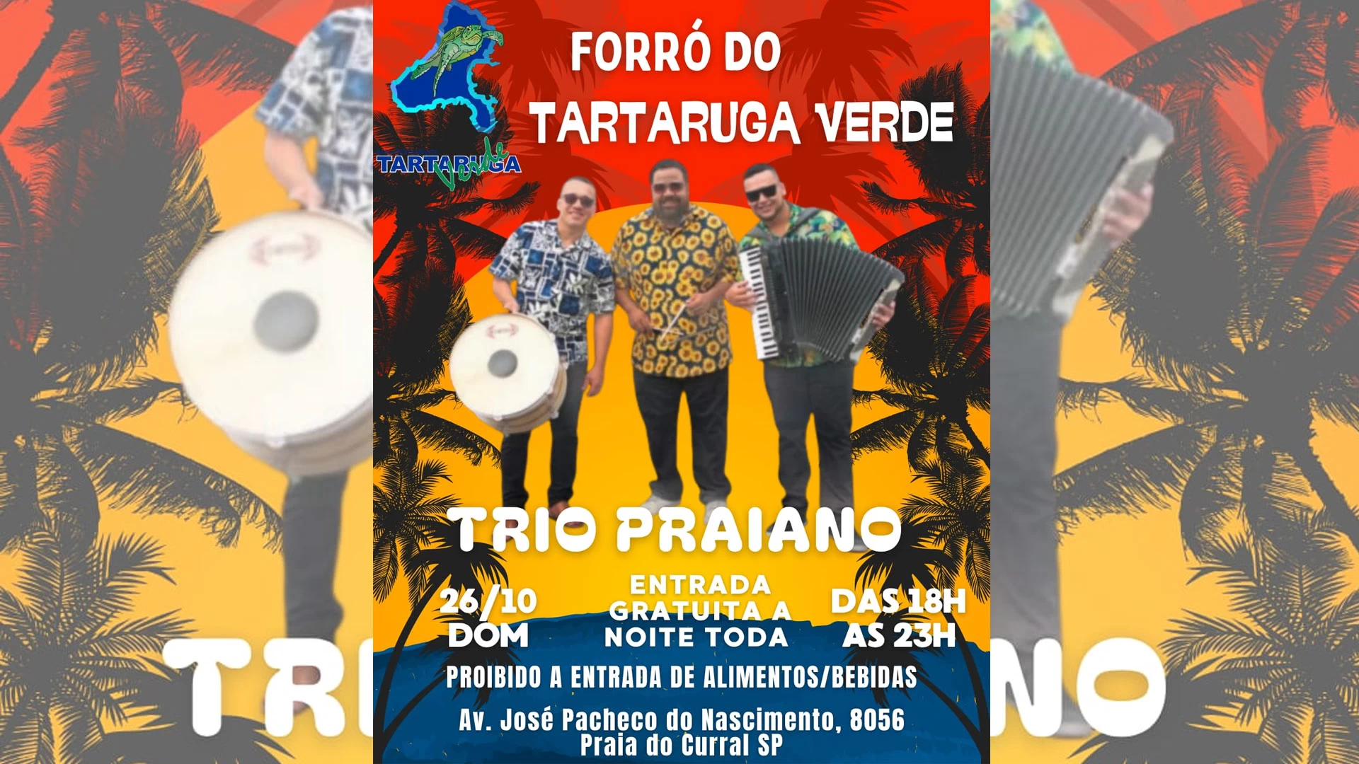 Trio Praiano no Tartaruga Verde