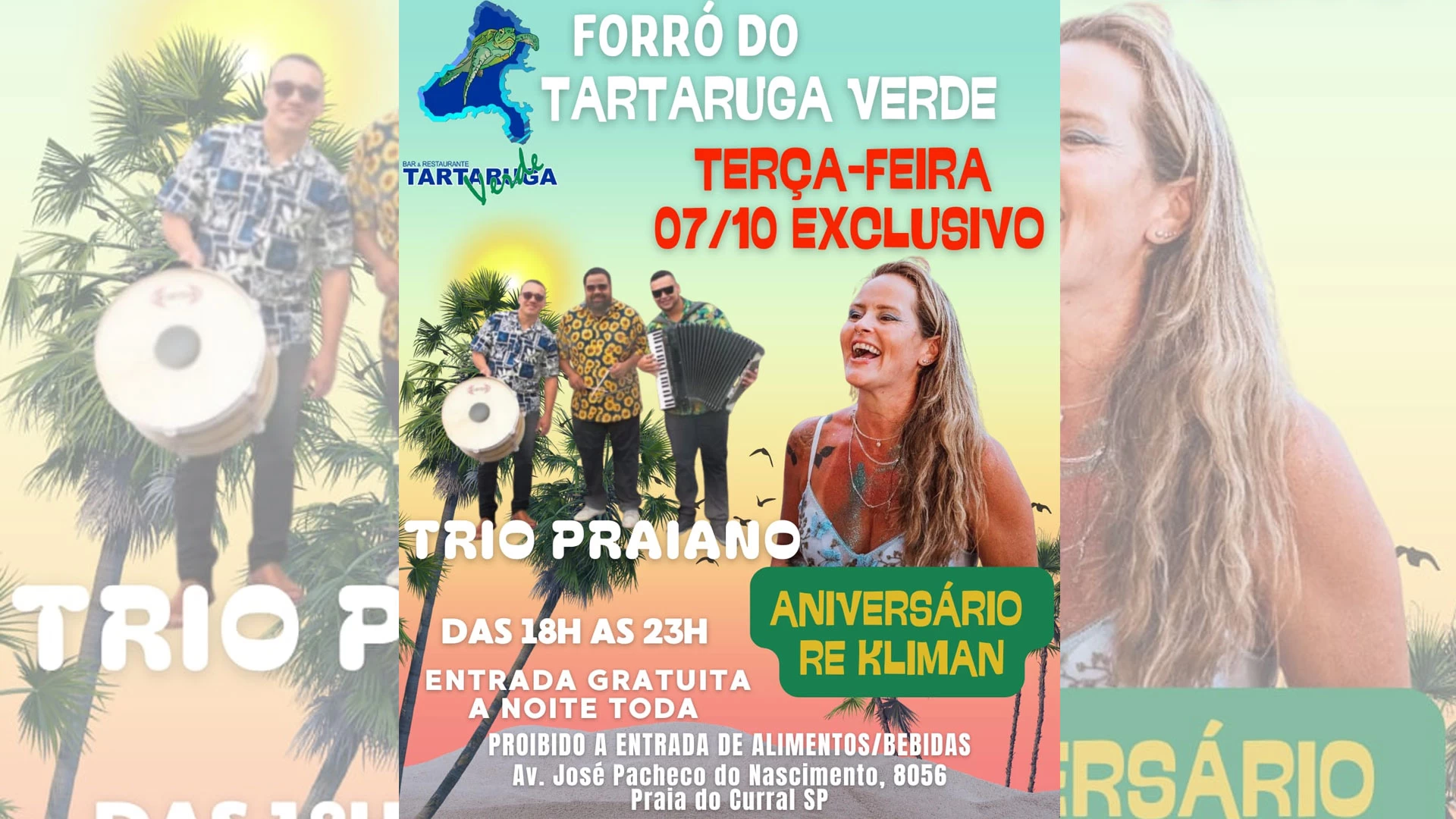 Trio Praiano no Tartaruga Verde