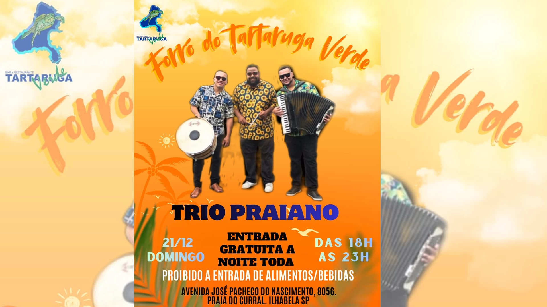 Trio Praiano no Tartaruga Verde