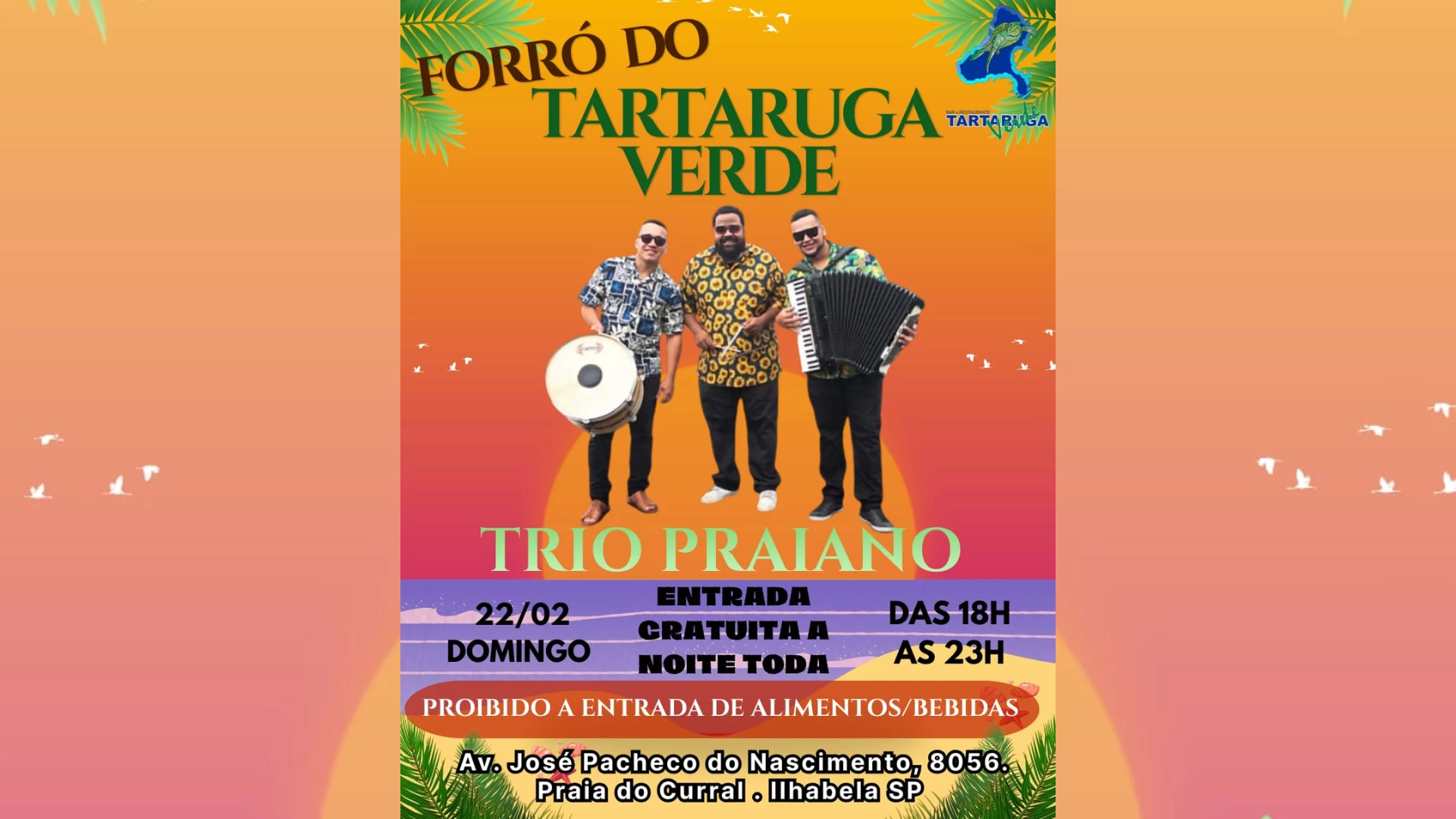 Trio Praiano no Tartaruga Verde