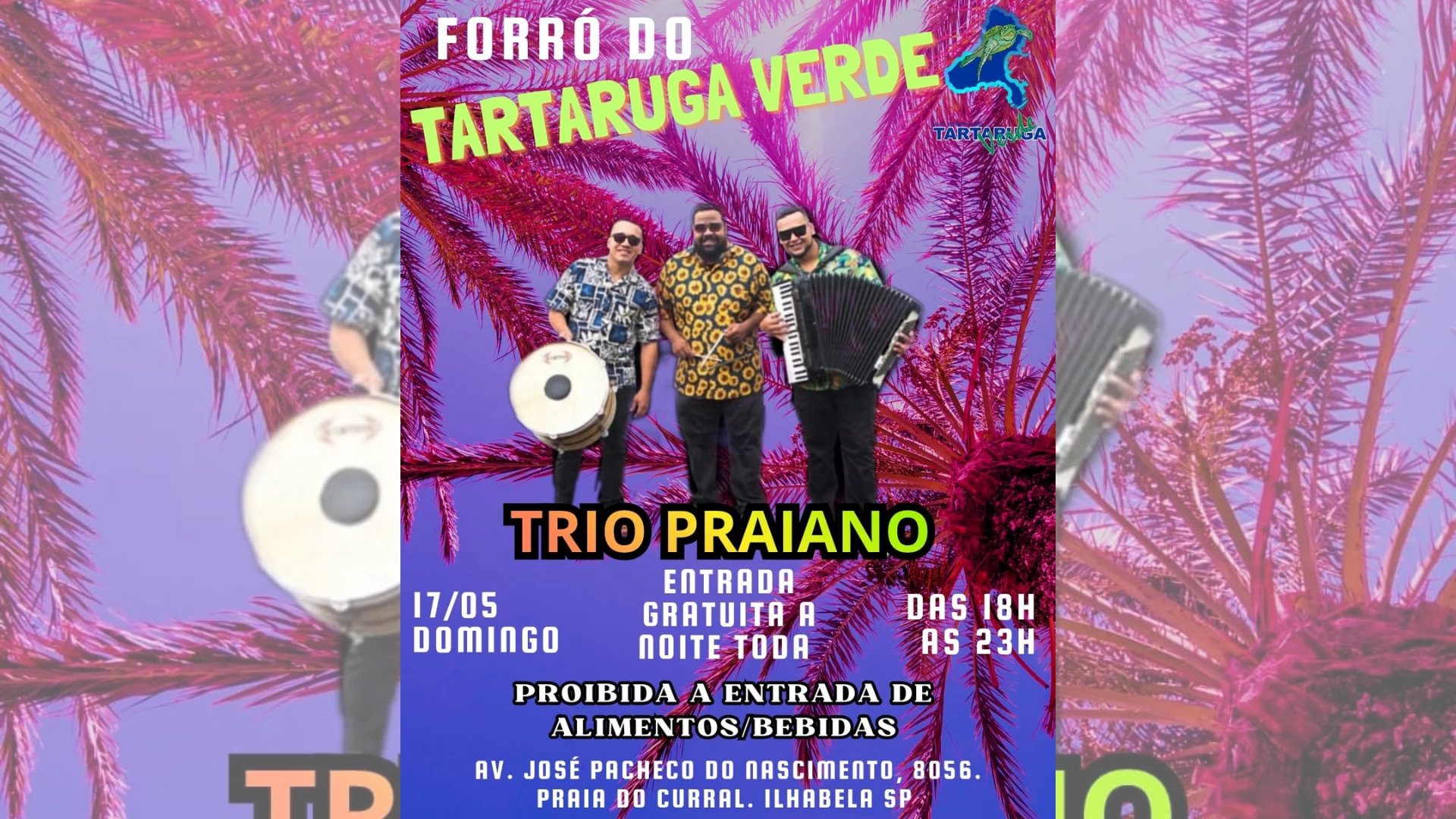 Trio Praiano no Tartaruga Verde