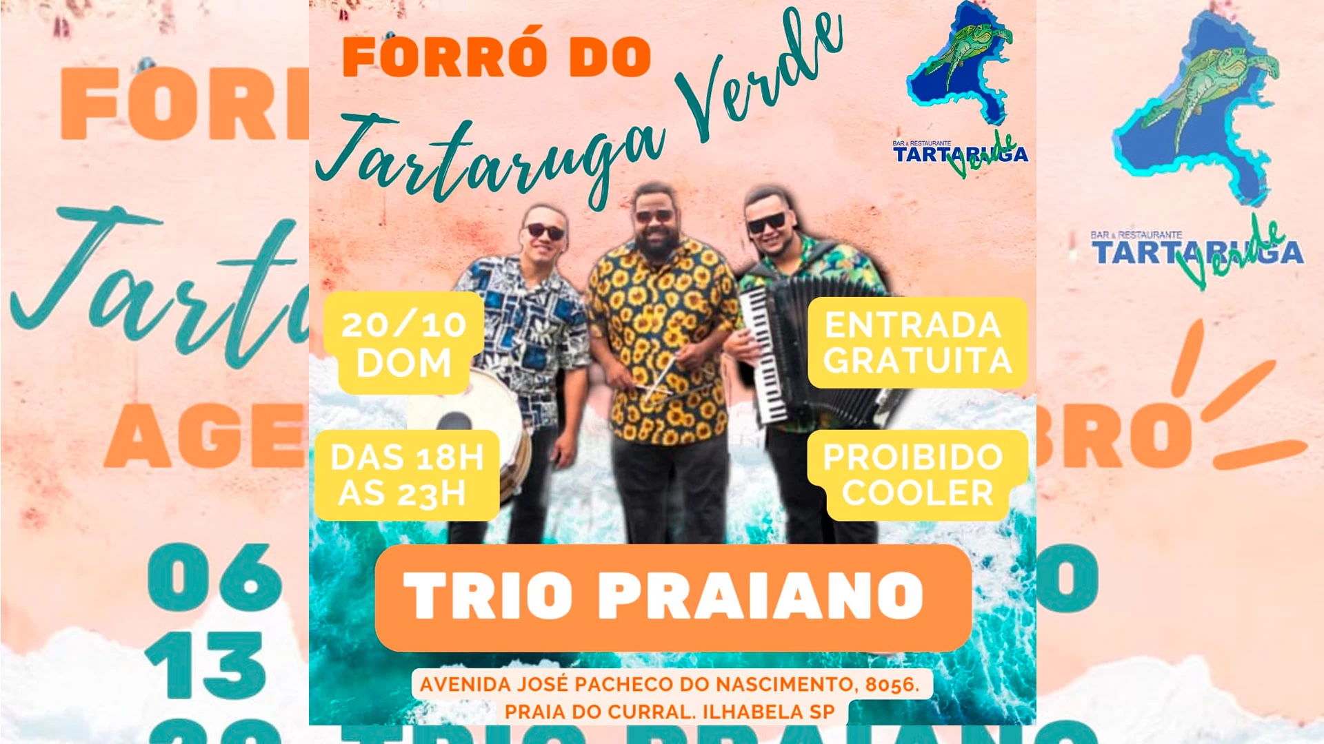 Trio Praiano no Tartaruga Verde